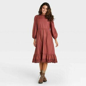 Universal Threads Red/Brown Dress